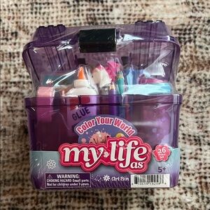 My Life As Art Bin - Purple Kids Craft Set